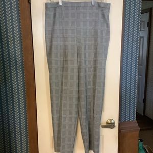 Cape Cod Match Mates Pull On Dress Pants Black White Size 18